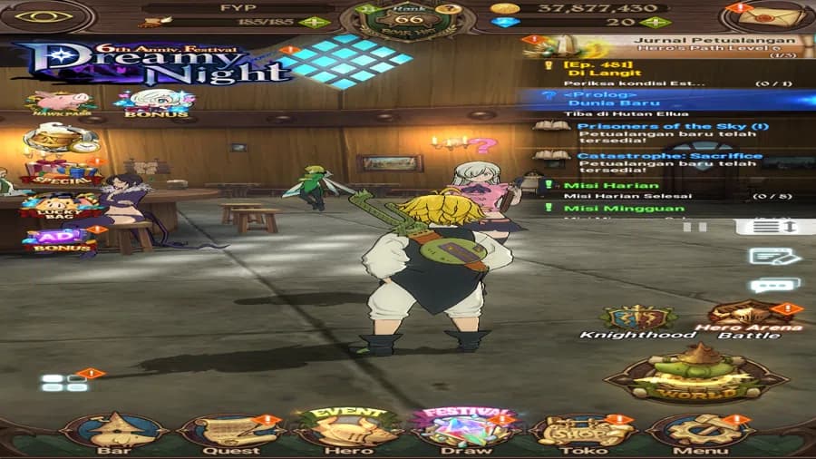 The Seven Deadly Sins: Grand Cross Accounts ASIA|3M CC|Full collab fireforce|Ur Salos,Merli&Es image 1