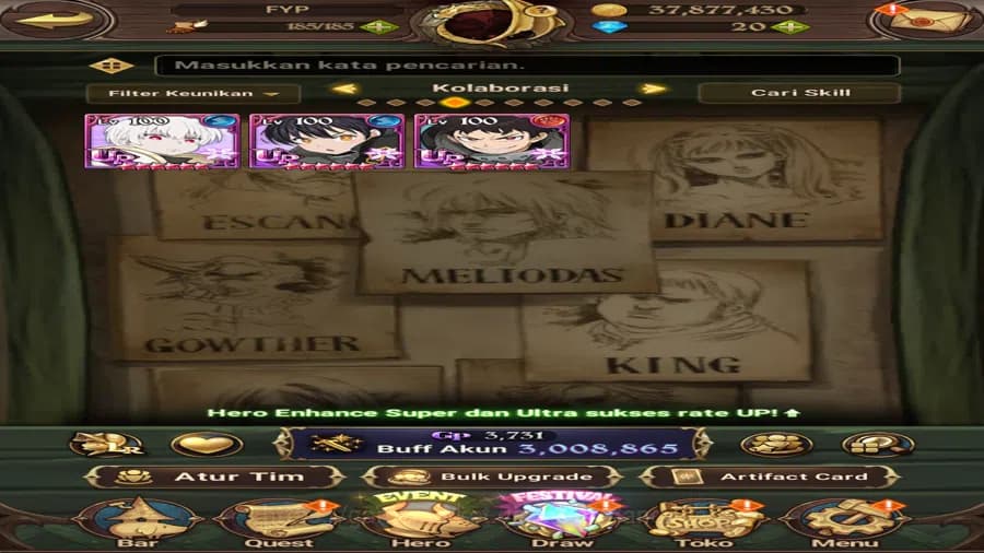 The Seven Deadly Sins: Grand Cross Accounts ASIA|3M CC|Full collab fireforce|Ur Salos,Merli&Es image 6