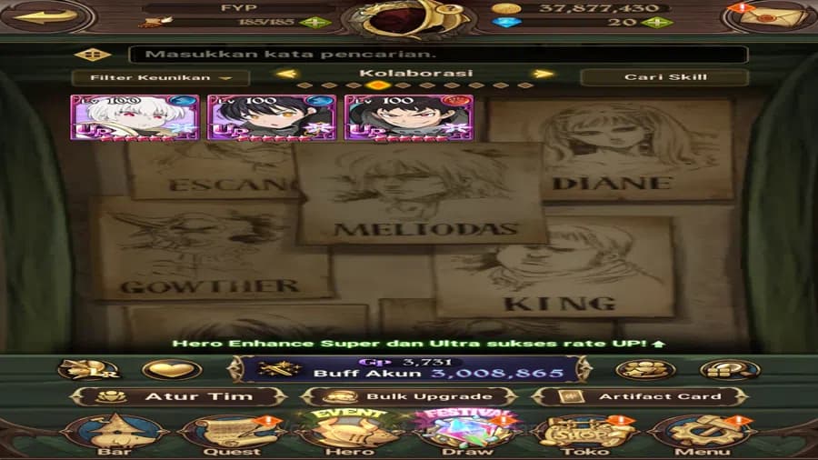 The Seven Deadly Sins: Grand Cross Accounts ASIA|3M CC|Full collab fireforce|Ur Salos,Merli&Es image 7