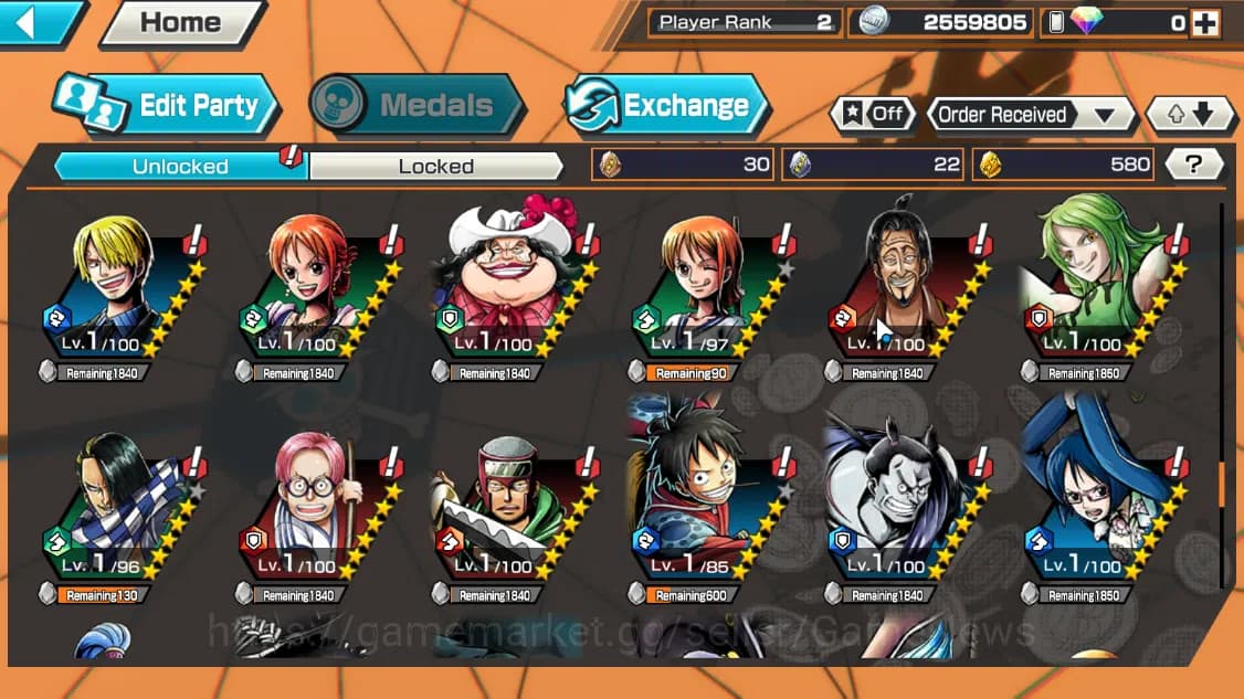 One Piece Bounty Rush Accounts Global|4EX|Winner Island Trafalgar Law,T5Elder Nus image 10