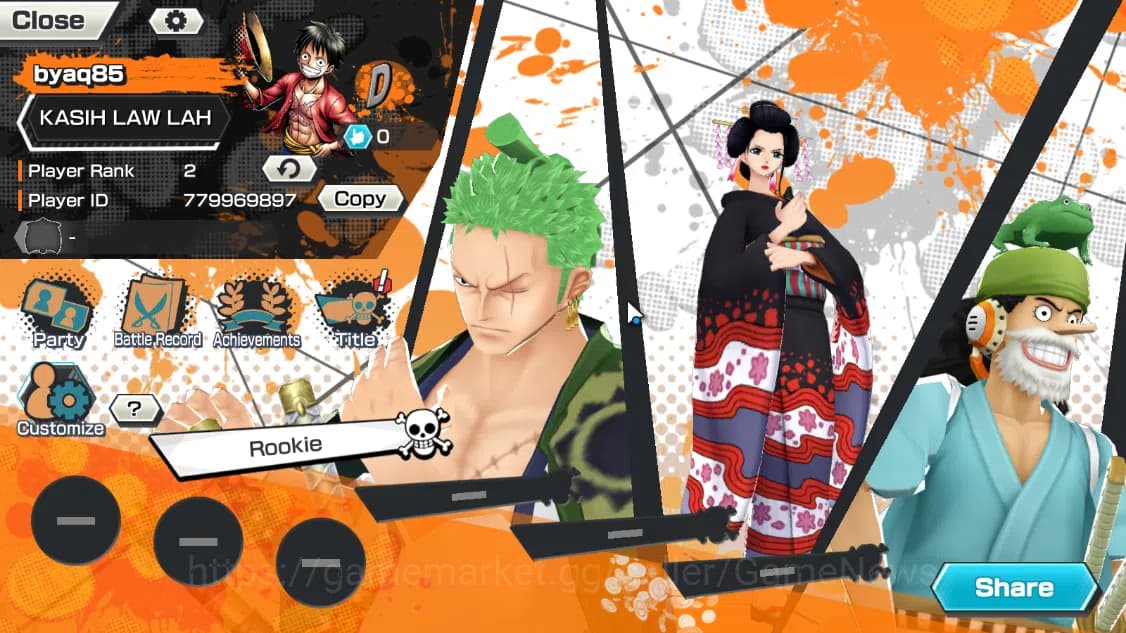 One Piece Bounty Rush Accounts Global|4EX|Winner Island Trafalgar Law,T5Elder Nus image 2