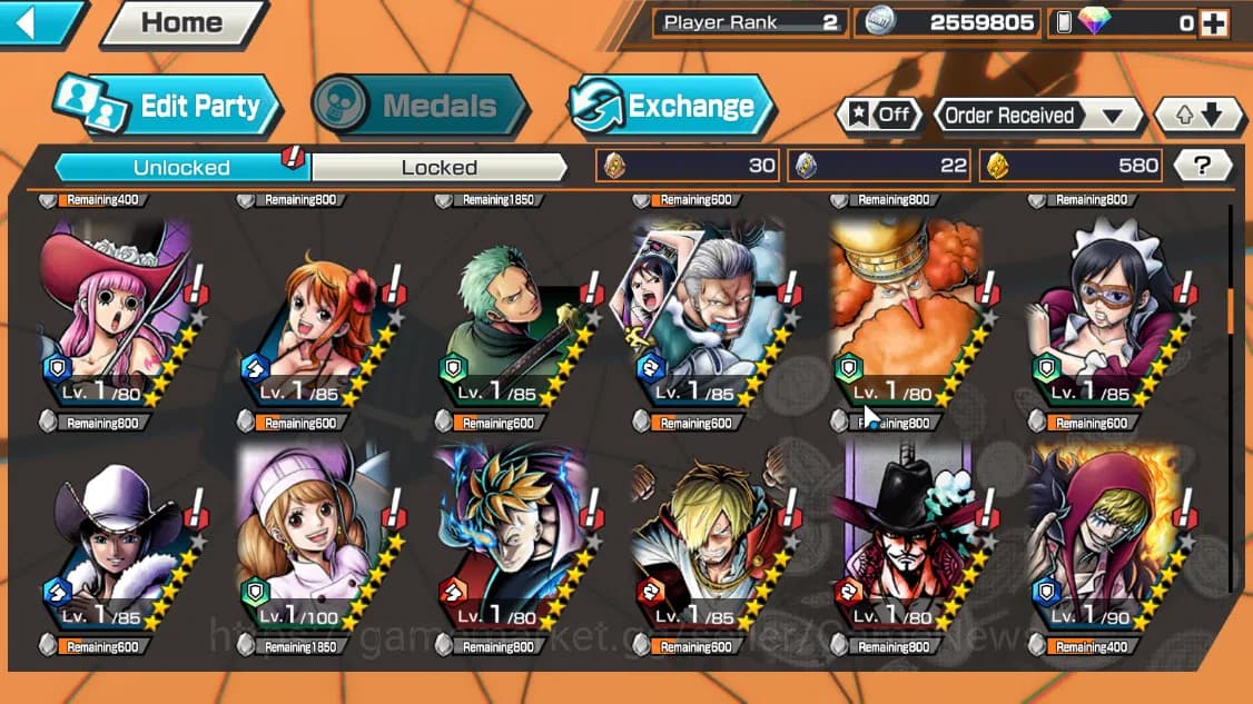 One Piece Bounty Rush Accounts Global|4EX|Winner Island Trafalgar Law,T5Elder Nus image 6