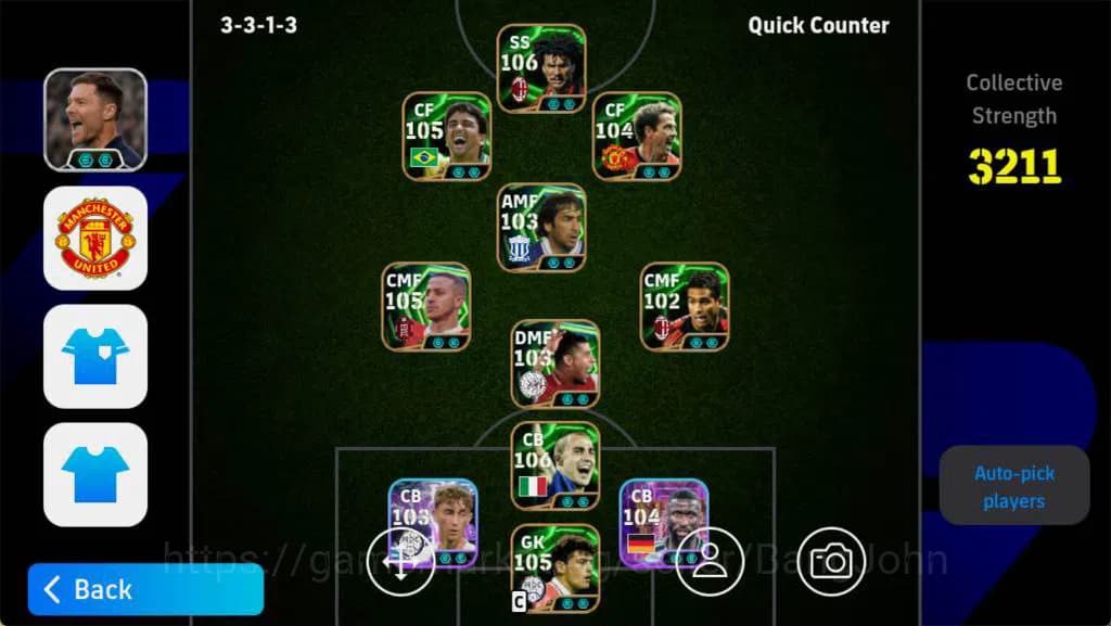 eFootball Accounts Android,Pwr 3211,T Alcantara epc,R gullit epc,A ru image 1