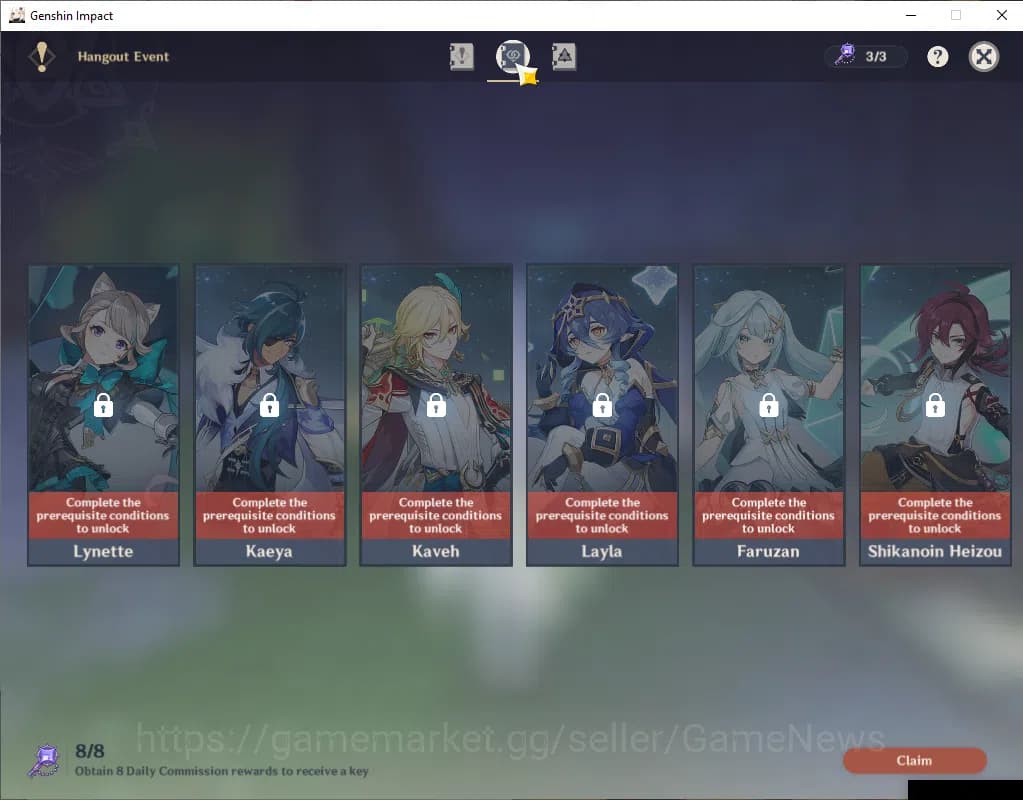 Genshin Impact Accounts ASIA|AR56|PrimeTeam Zibai|7Limited+1(*5Wep)|Zibai, image 14