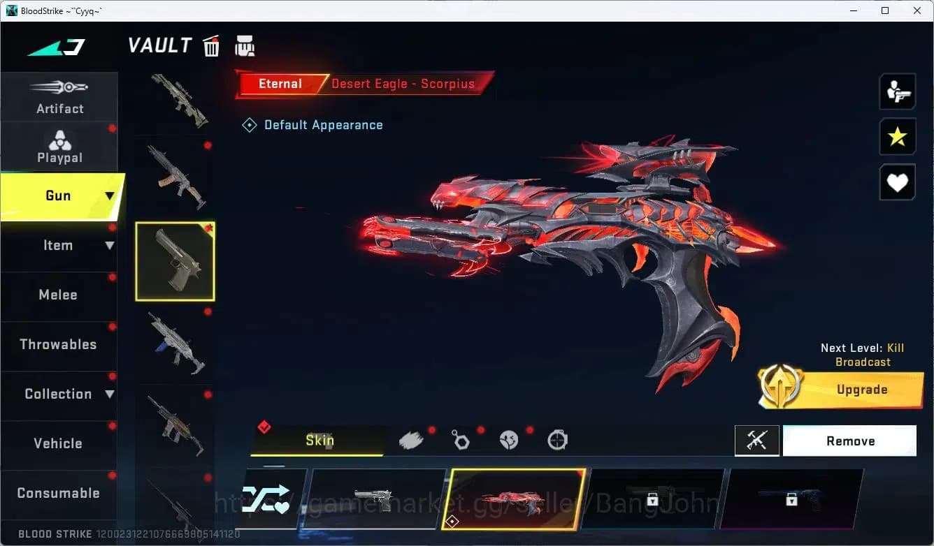 Blood Strike Accounts ASIA | Eternal Desert Eagle-Scorpius | 3 Legendary image 13