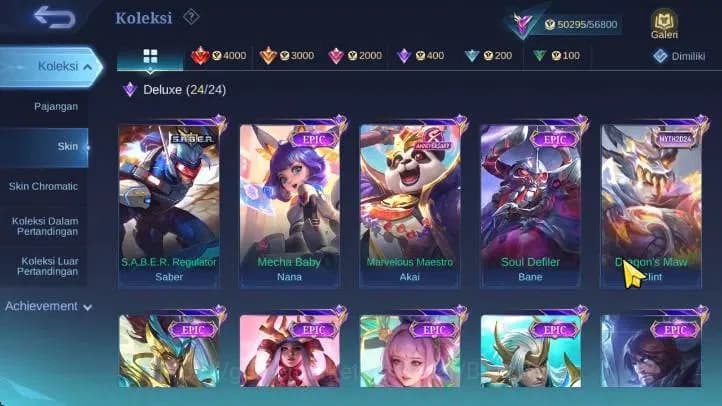 Mobile Legends: Bang Bang Accounts Global | Prime Claude, CC Natalia, KOF Karina, VEN image 6