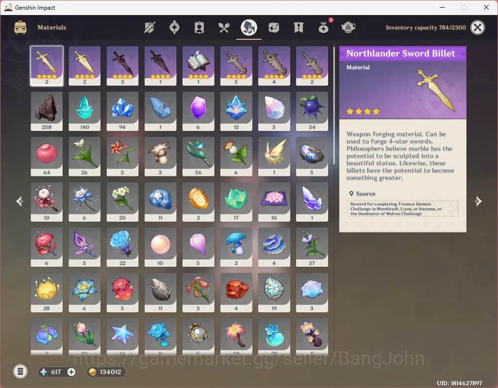 Genshin Impact Accounts ASIA|AR 57|High End|9 limit|PremTeam Nefer|Skirk,C image 11