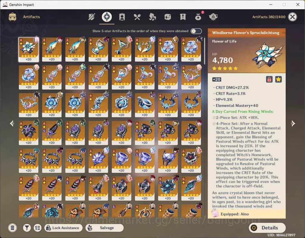 Genshin Impact Accounts ASIA|AR 57|High End|9 limit|PremTeam Nefer|Skirk,C image 14