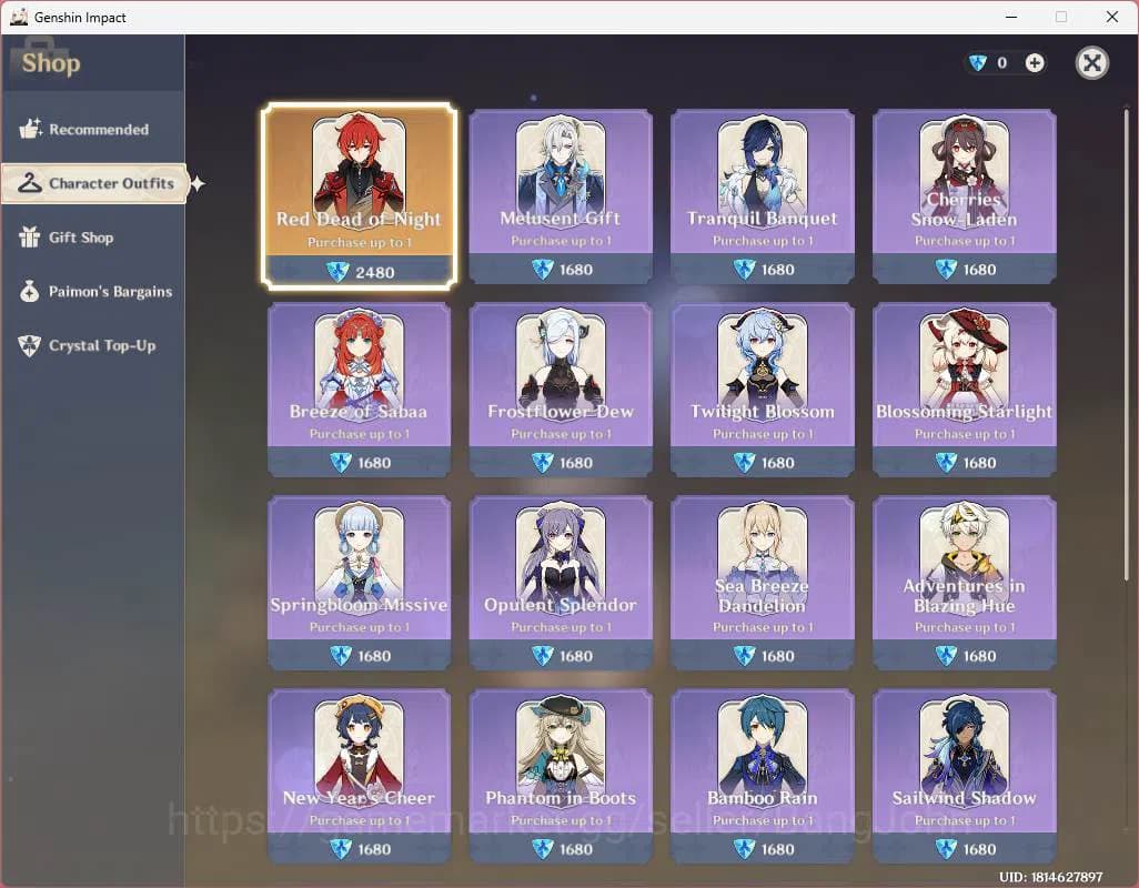 Genshin Impact Accounts ASIA|AR 57|High End|9 limit|PremTeam Nefer|Skirk,C image 3
