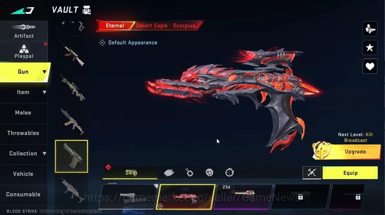 Blood Strike Accounts ASIA|ETERNAL DEagle-Scorpius|Melee Synthwave+5 ULT image 13