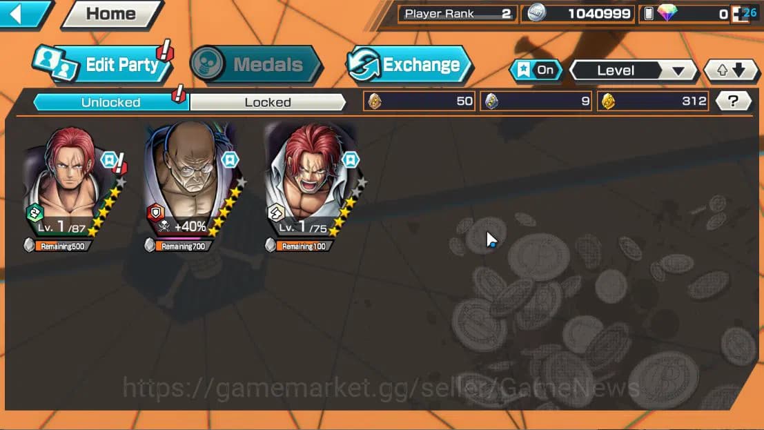One Piece Bounty Rush Accounts Global| 3EX | T5E St.Ethanbaron V.Nusjuro,Divine D image 3