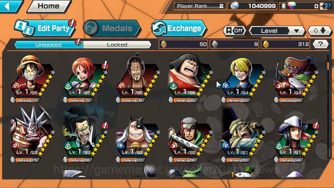 One Piece Bounty Rush Accounts Global| 3EX | T5E St.Ethanbaron V.Nusjuro,Divine D image 5