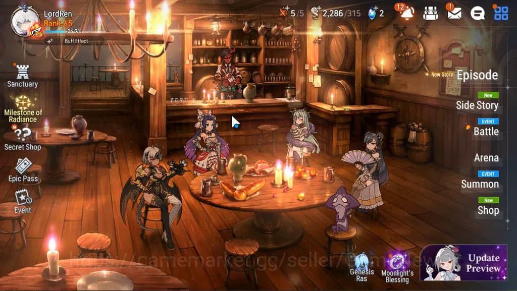 Epic Seven Accounts ASIA Unverif|14 ML(BArunka,LOT Scales,Zio,Etc)+Set image 1