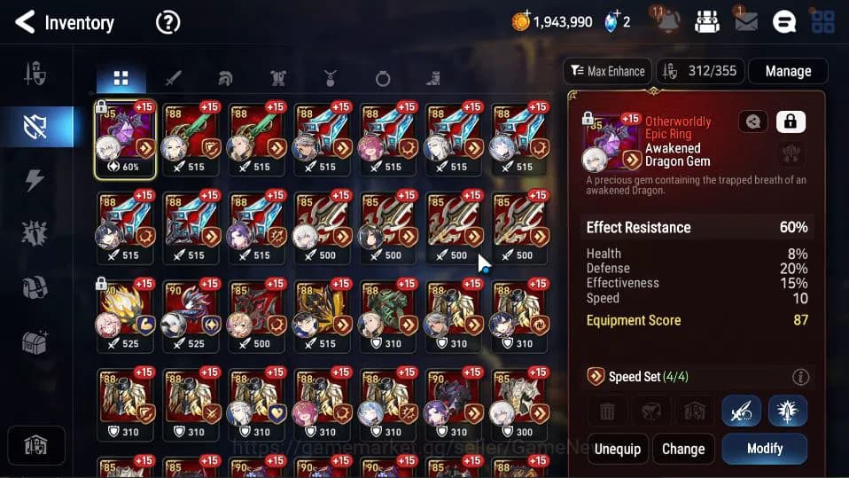 Epic Seven Accounts ASIA Unverif|14 ML(BArunka,LOT Scales,Zio,Etc)+Set image 11