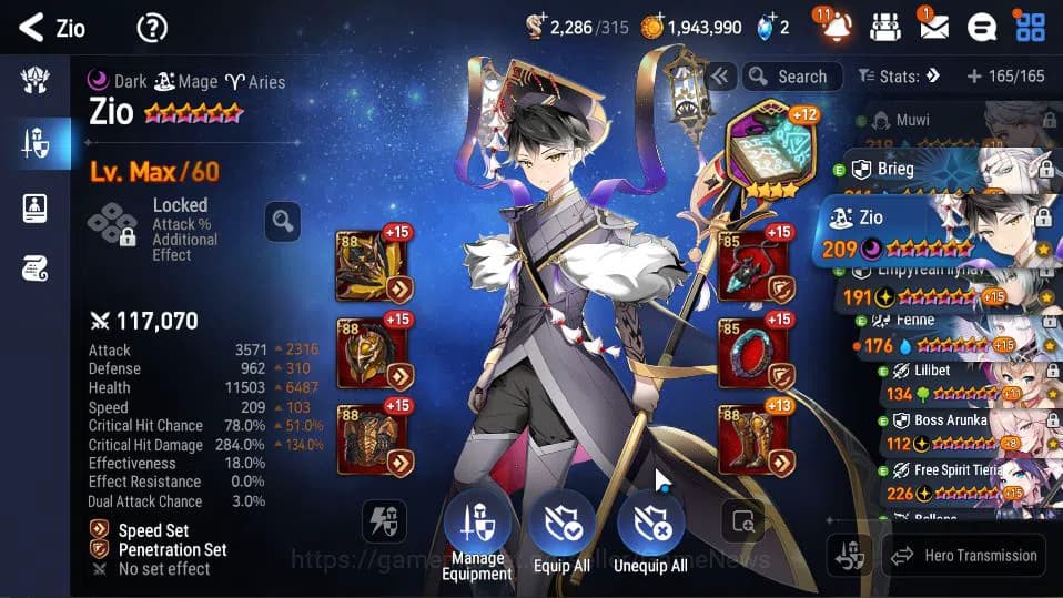 Epic Seven Accounts ASIA Unverif|14 ML(BArunka,LOT Scales,Zio,Etc)+Set image 5