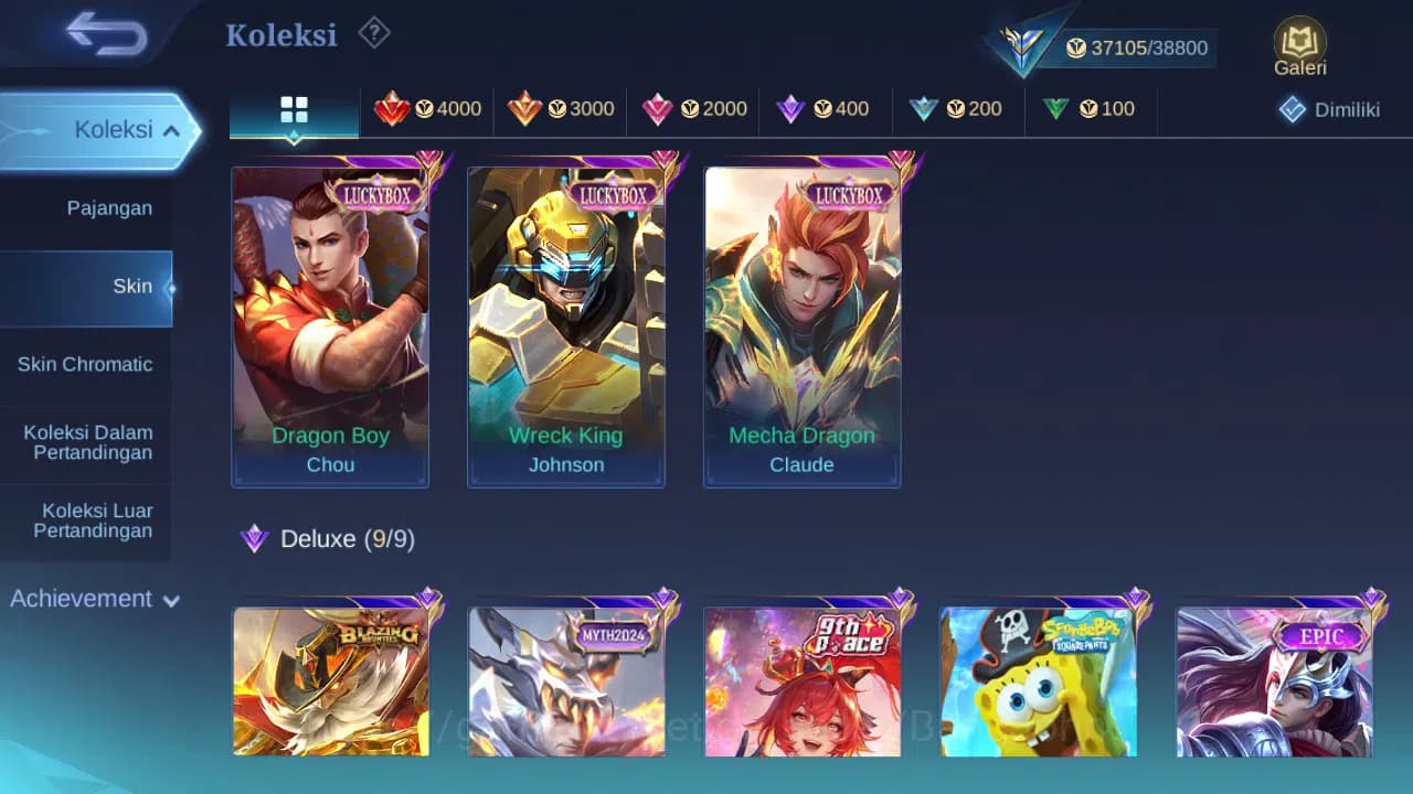 Mobile Legends: Bang Bang Accounts GLOBAL Hero 93 Skin 162 | Sanrio Floryn | Luckybox image 2
