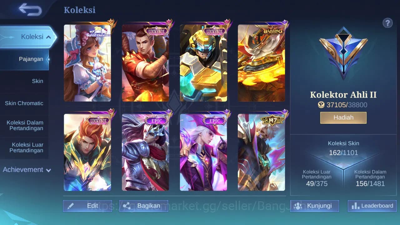Mobile Legends: Bang Bang Accounts GLOBAL Hero 93 Skin 162 | Sanrio Floryn | Luckybox image 9