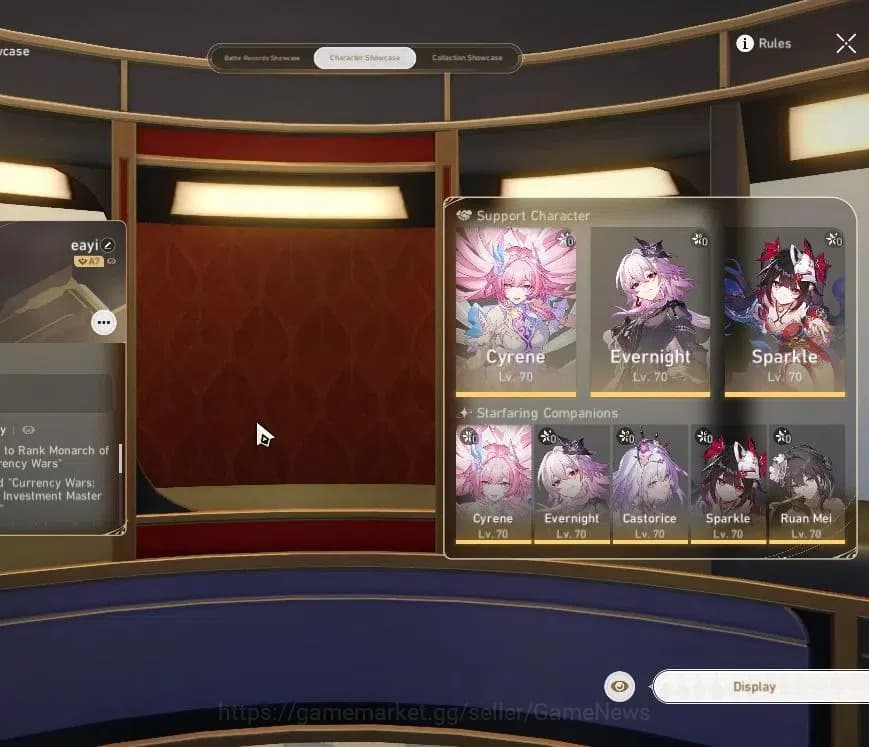 Honkai Star Rail Accounts Asia|TL 60|Casto Prem Team|8 limited|Castorice,Eve image 3