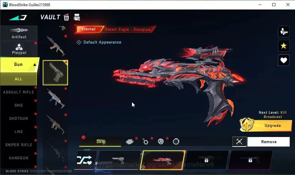 Blood Strike Accounts ASIA|ETERNAL Desert Eagle-Scorpius|11 ULTRA[HANK,G image 8