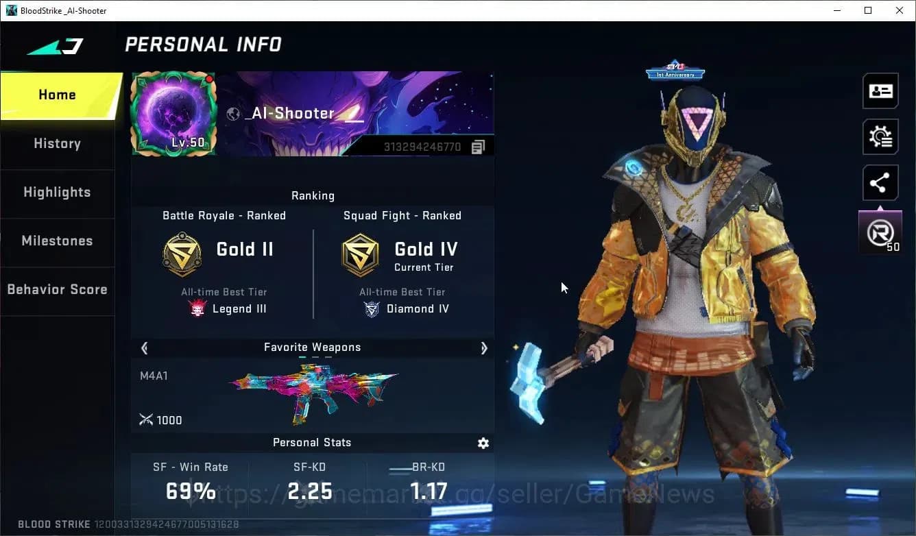 Blood Strike Accounts ASIA|MELE AXE-Crystal+9 ULTRA[Ethan,Hank,JET,INP9, image 2