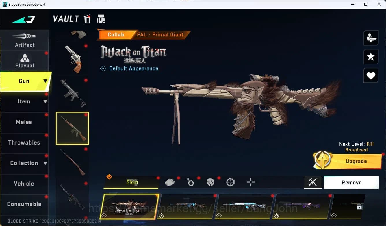 Blood Strike Accounts ASIA|ETERNAL=M82(LVL2)|ULTRA=BTFLY KNIFE,ONE HEAND image 10