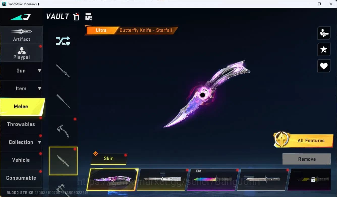 Blood Strike Accounts ASIA|ETERNAL=M82(LVL2)|ULTRA=BTFLY KNIFE,ONE HEAND image 16