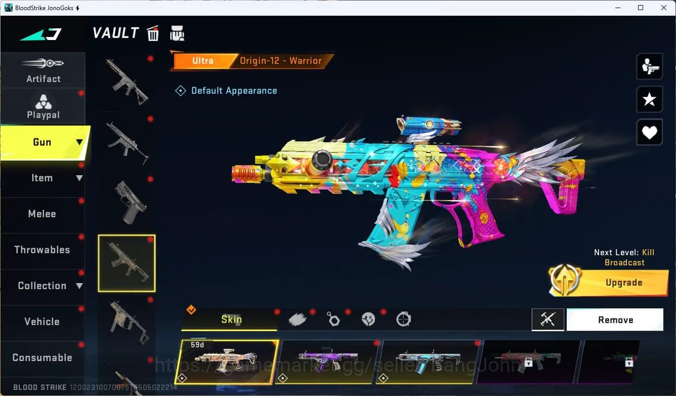 Blood Strike Accounts ASIA|ETERNAL=M82(LVL2)|ULTRA=BTFLY KNIFE,ONE HEAND image 6