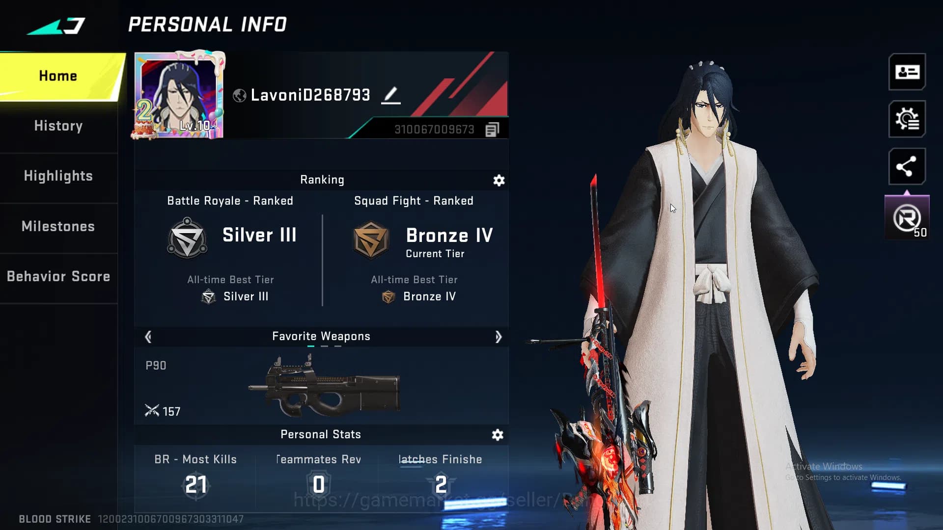 Blood Strike Accounts ASIA | Eternal M82 | Ultra UMP | Ultra MCX | Chang image 1