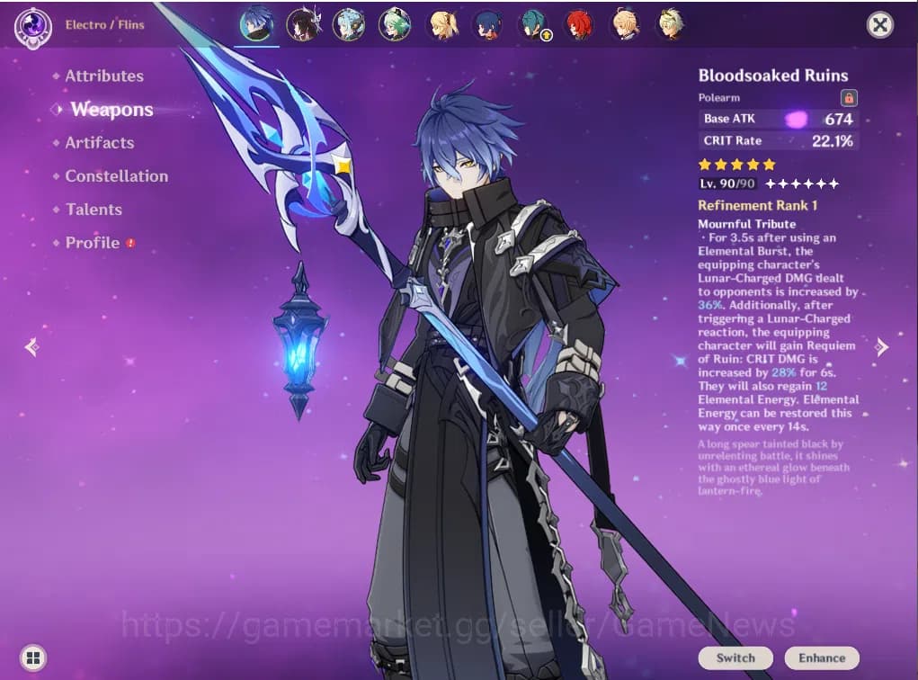 Genshin Impact Accounts ASIA|AR 55|3 Limited+2(*4Character)|PremTeam Flint image 3