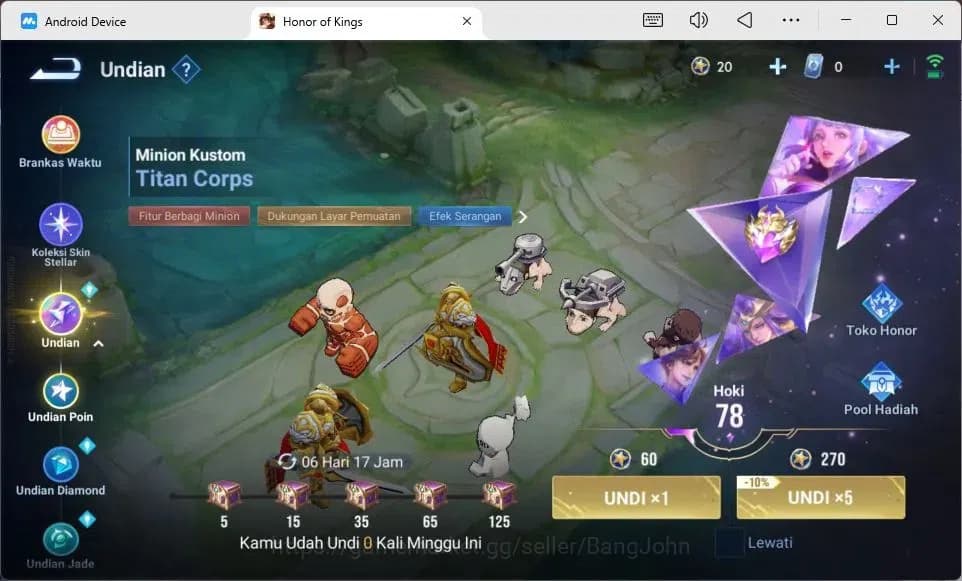 Honor of Kings Accounts Global | 80H | Legend Luna, LNY Da Qiao, Blessed D image 10