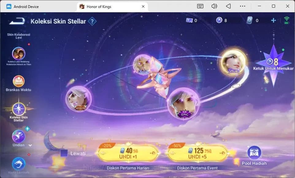 Honor of Kings Accounts Global | 80H | Legend Luna, LNY Da Qiao, Blessed D image 8