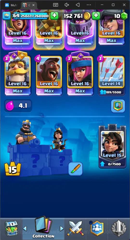 Clash Royale Accounts Lv 64|Trophy 12687|KTL 15|Card 121| 7 Hero|13 EVO| image 1