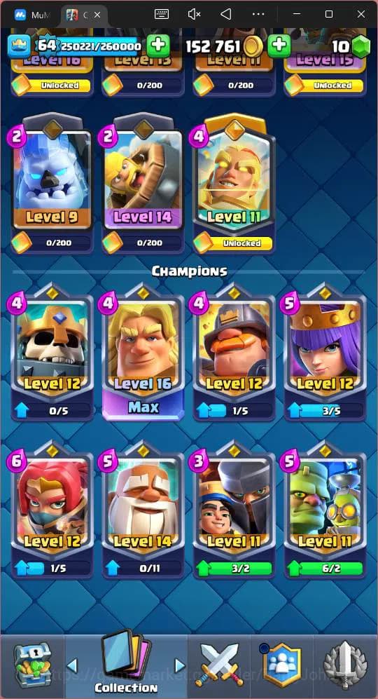 Clash Royale Accounts Lv 64|Trophy 12687|KTL 15|Card 121| 7 Hero|13 EVO| image 10