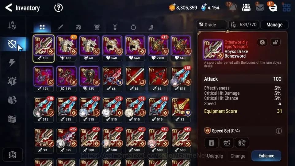 Epic Seven Accounts GLOBAL Unverif|New Era|9 ML(Salome,LOTScales,Har s image 12