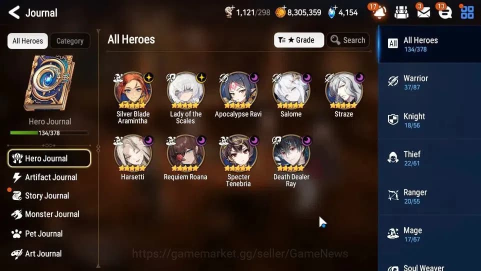 Epic Seven Accounts GLOBAL Unverif|New Era|9 ML(Salome,LOTScales,Har s image 6