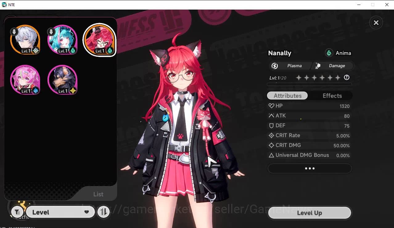 Neverness to Everness Accounts GLOBAL EU |HL 3| 1 SSR Limited Nanally | 3 SR [Min image 1