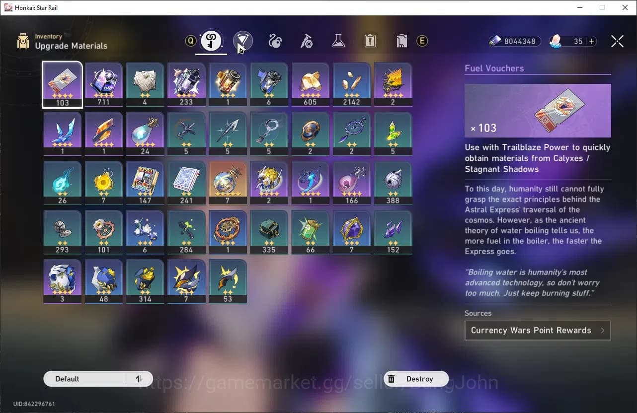 Honkai Star Rail Accounts ASIA | TL 52 | Silver Wolf LV70, Evanescia LV70, D image 9