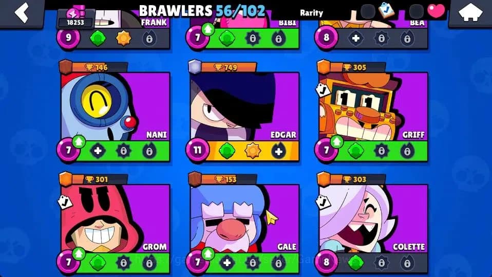 Brawl Stars Accounts 18253 Trophy|56 Brawlers 4 Max Lvl |89 Skins|1 Myt image 10