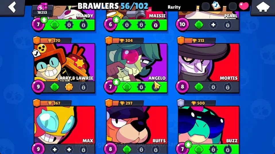 Brawl Stars Accounts 18253 Trophy|56 Brawlers 4 Max Lvl |89 Skins|1 Myt image 8