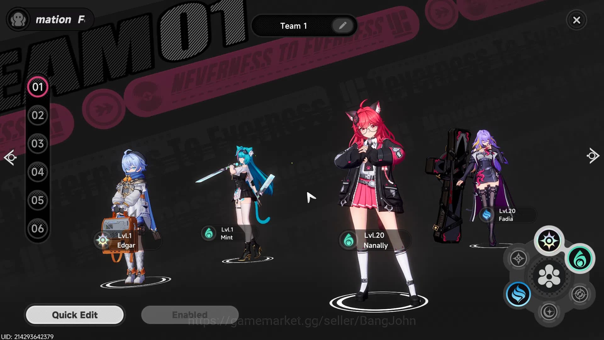 Neverness to Everness Accounts EU | Starter Lv 3 | 2 S Char Nanally, Fadia + 4 A image 7
