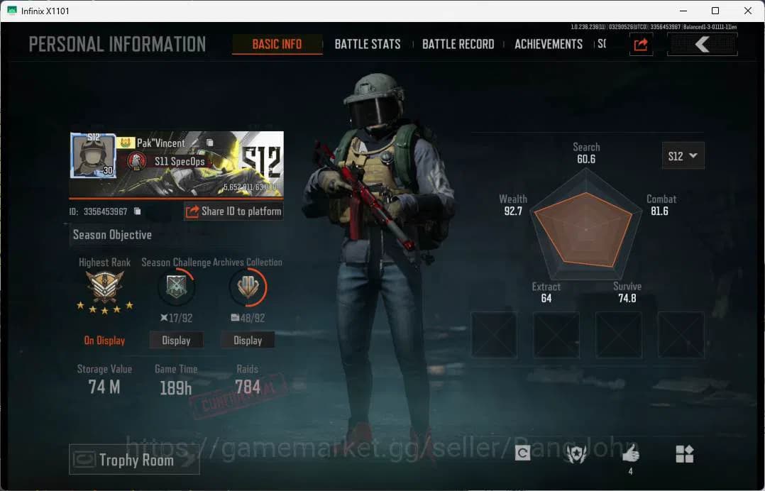 Arena Breakout Accounts MOBILE| LV 30 | SV 24M, CV 49M, Utopia 1, Many ski image 1