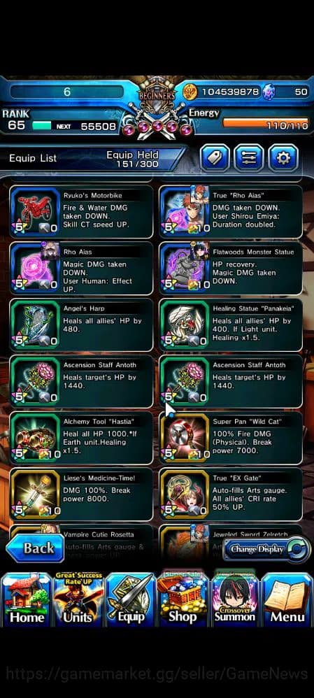 Grand Summoners Accounts Global|Rank 65|19 Ascend|SayakaTW,EmiyaTW,Summer M image 10
