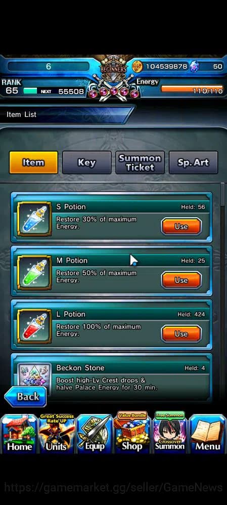 Grand Summoners Accounts Global|Rank 65|19 Ascend|SayakaTW,EmiyaTW,Summer M image 2