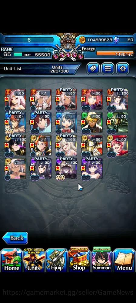 Grand Summoners Accounts Global|Rank 65|19 Ascend|SayakaTW,EmiyaTW,Summer M image 4