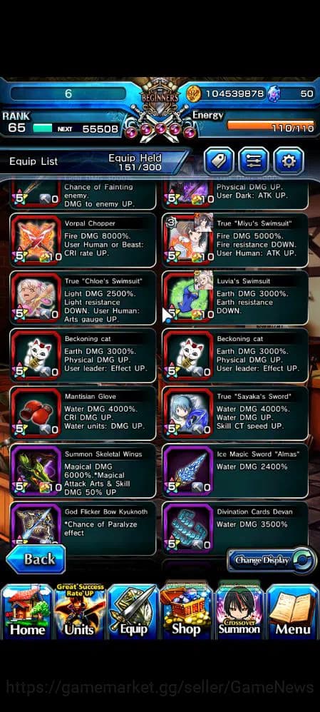 Grand Summoners Accounts Global|Rank 65|19 Ascend|SayakaTW,EmiyaTW,Summer M image 7
