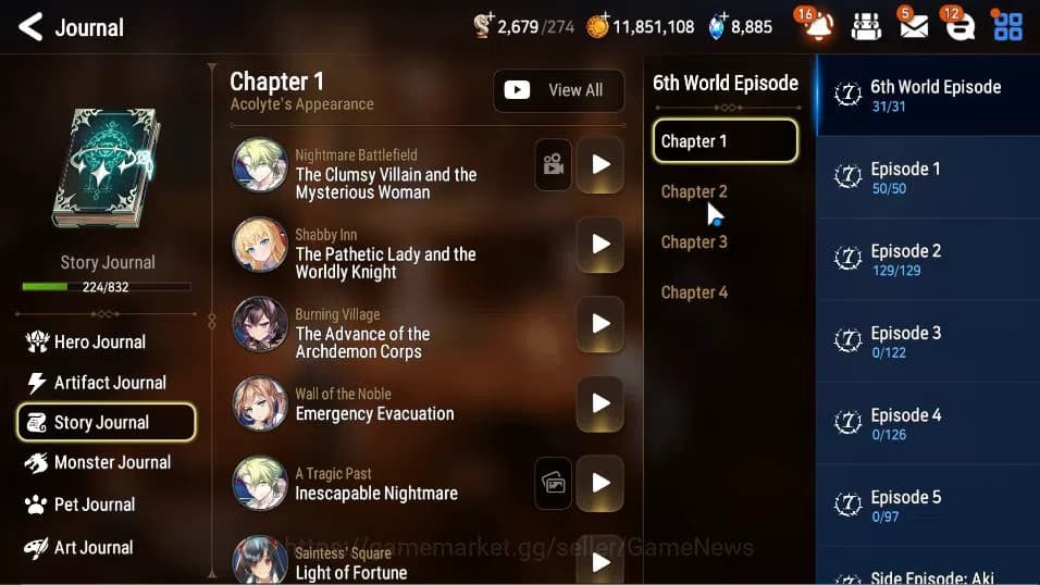 Epic Seven Accounts GLOBAL Unverif|New Era|9 ML(Salome,LW Peira,SP Pol image 20