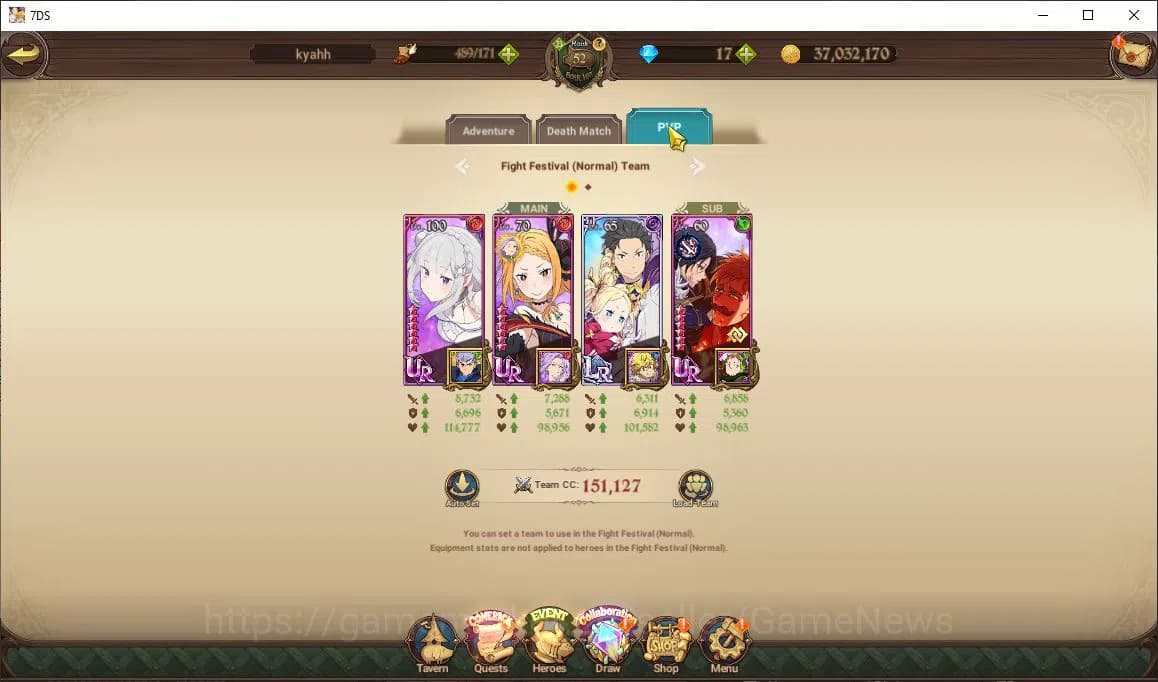 The Seven Deadly Sins: Grand Cross Accounts Global2M CC|3 LR+5 UR+ Collab ReZero|Helbram,Subar image 11