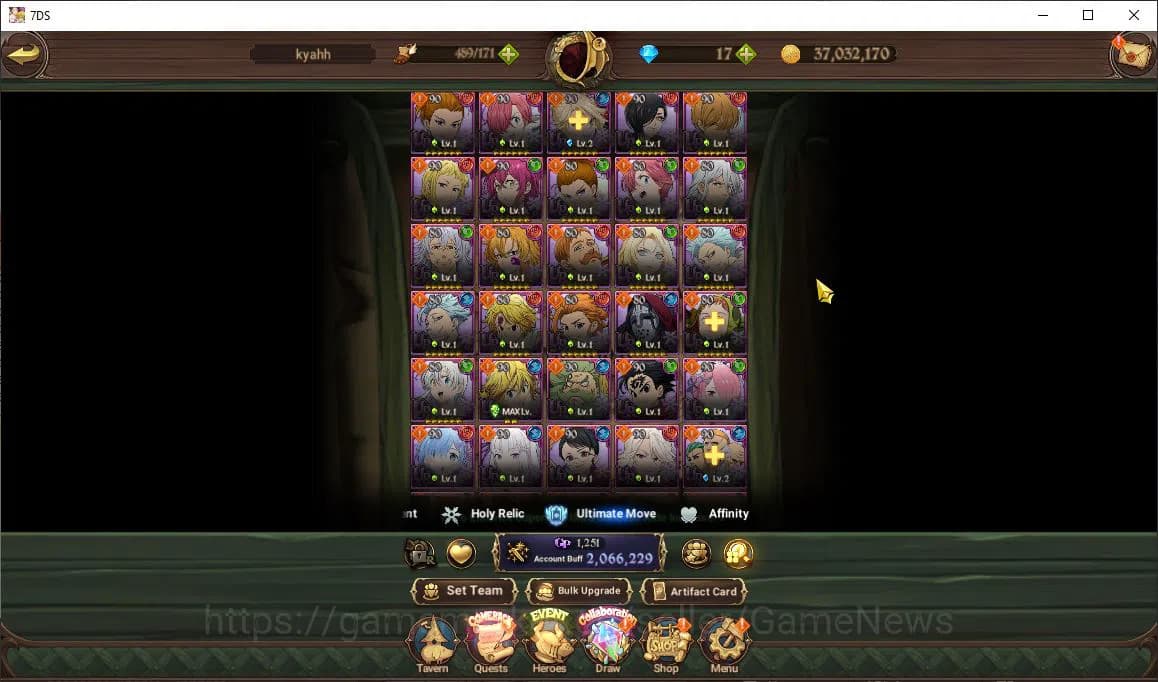 The Seven Deadly Sins: Grand Cross Accounts Global2M CC|3 LR+5 UR+ Collab ReZero|Helbram,Subar image 14