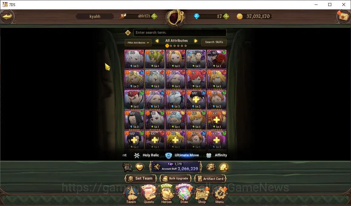 The Seven Deadly Sins: Grand Cross Accounts Global2M CC|3 LR+5 UR+ Collab ReZero|Helbram,Subar image 15