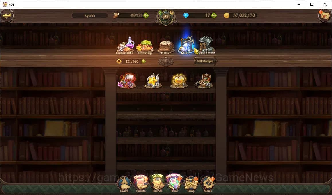 The Seven Deadly Sins: Grand Cross Accounts Global2M CC|3 LR+5 UR+ Collab ReZero|Helbram,Subar image 4